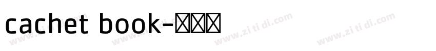 cachet book字体转换